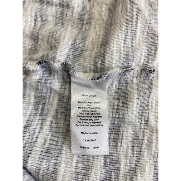 Talbots Striped Sequin Ladybug Top Black White Red 1X Nautical Resort Preppy - Picture 5 of 9